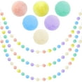 thumbnail image 1 of RUseeN 3pcs Pastel Colorful Pom Pom Garland Decorations, Spring Felt Ball Garland for Classroom, Christmas, Mantle Decor, Easter Tree Ornaments, Party Hanging Decor, 1 of 7