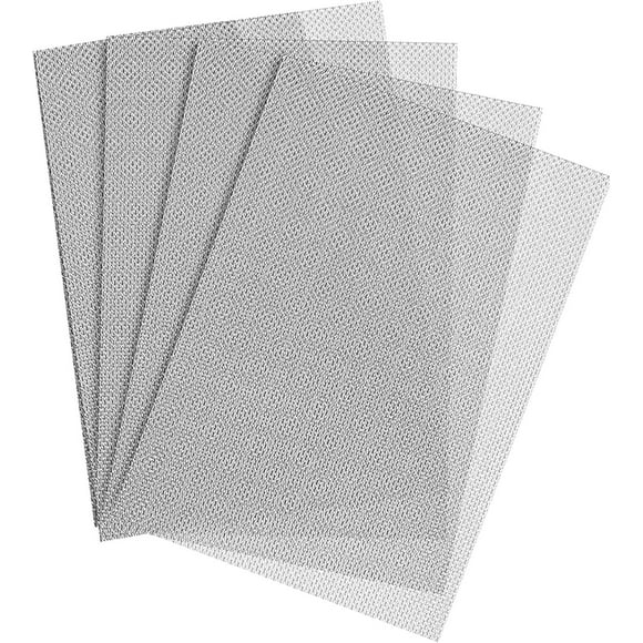 RUseeN 4 PACK Wire Mesh Sheets Stainless Steel Woven Meshes Screen Filter Panels Vent Metal Rodent Mesh Gauze Net for Mice Rodent Proof Rat Insect for Garden Home 21x30 CM