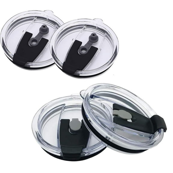 RUseeN 4 Pcs Replacement Tumbler Lids Spillproof 20 oz, Plastic Splash Resistant Lids Covers Spill Proof Tumbler Lid Cup Covers,Stainless Steel Tumbler Travel Cup