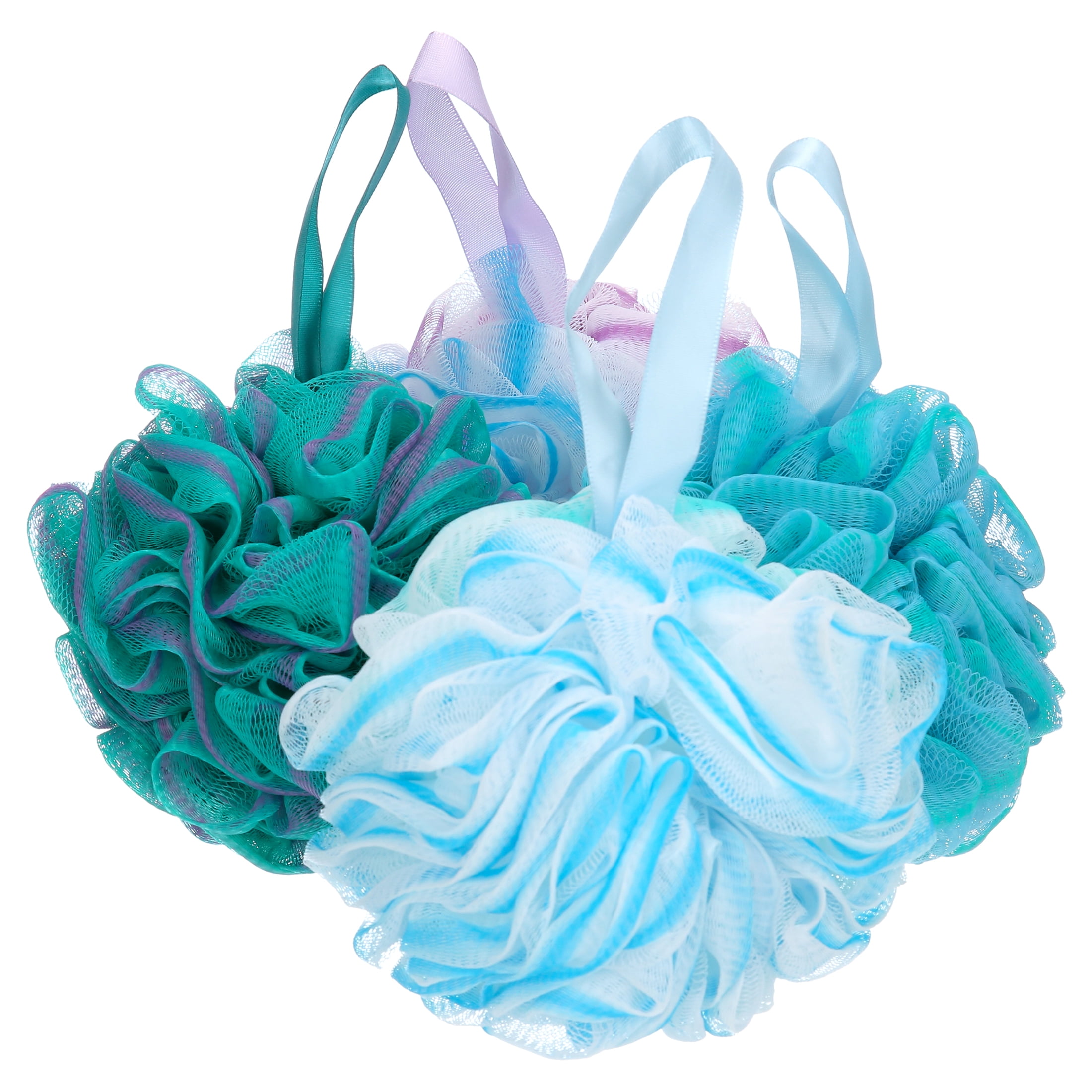 RUseeN 4 Pieces 75g Loofahs Shower Bath Sponges Exfoliating Loofah Wash