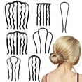thumbnail image 1 of RUseeN 7 Piece U-Shape Hair Combs, Teeth Hair Pins for Women's French Twist Updo and Bun Vintage Styling, 1 of 7