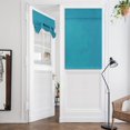 thumbnail image 1 of RUseeN Blackout Door Curtains - Self Sticky Window Door Shades Thermal Insulated Light Block French Door Curtain Energy Efficient Door Blind, W 26 x L 40 inches, Teal, 1 Panel, 1 of 6