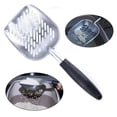 thumbnail image 1 of RUseeN Cat Litter Scoop Stainless Steel Mesh Scooper Long Handle Deep Shovel Non-Stick Coated Metal Litter Scoop for Litter Box Kitten Pooper Lifter Large 13.7 inch, 1 of 7