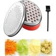 thumbnail image 1 of RUseeN Cheese Grater Lemon with Food Storage Container & Lid Grinder Grater for kitchen, Perfect For Hard Parmesan, Ginger, Vegetables, Butter (Red), 1 of 7