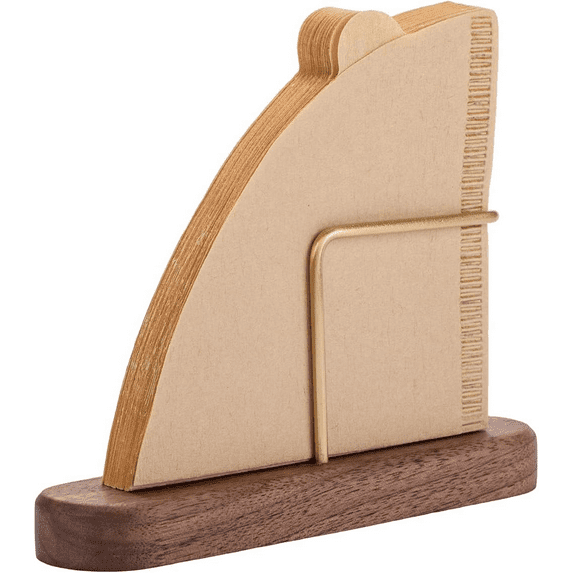 RUseeN Cone Coffee Filter Holder Storage, Walnut Coffee Filter Container for Coffee Bar/Home/Office, Compatible with #1/#2/V60 Coffee Filter,1PCS