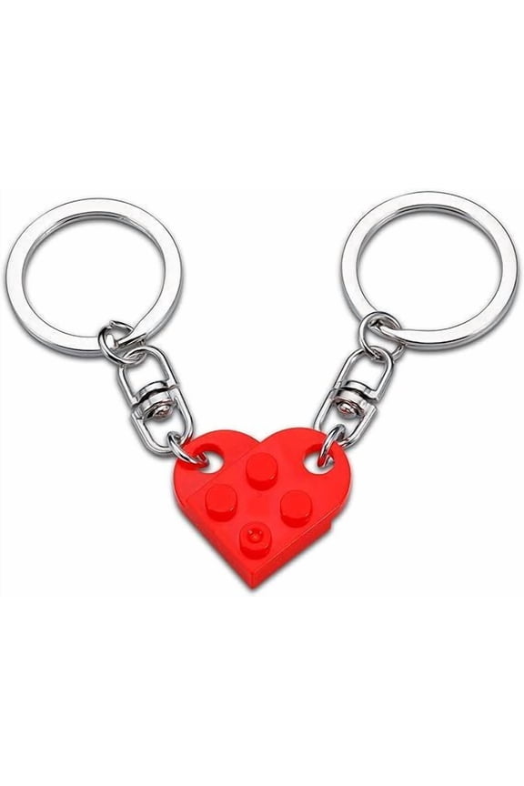 Couples Matching Stuff Red Heart Keychain Gifts for Boyfriend Girlfriend Valentine's Day Gifts for Couple Best Friends Him Her