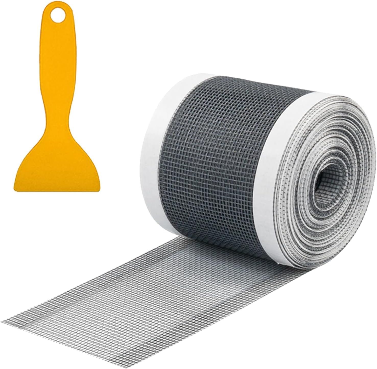 RUseeN Disposable Bathroom Drain Mesh Sticker, Cutable Linear Shower Drain Cover Hair Catcher, 2.76 Inch x 32.8 ft