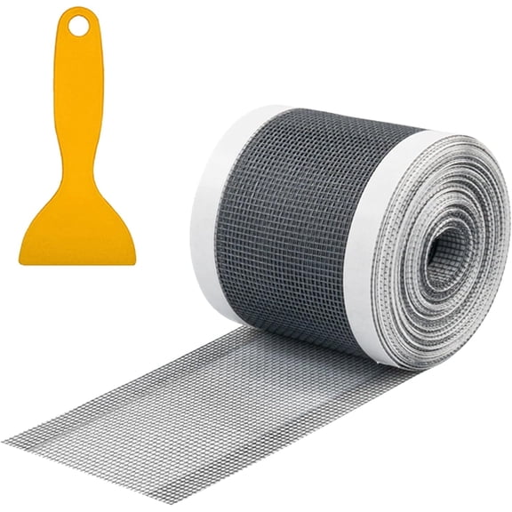 RUseeN Disposable Bathroom Drain Mesh Sticker, Cutable Linear Shower Drain Cover Hair Catcher, 2.76 Inch x 32.8 ft