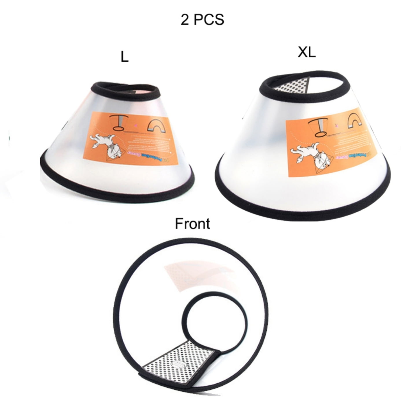 RUseeN Dog Cone Adjustable Pet Cone Pet Recovery Collar Comfy Pet Cone