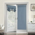 thumbnail image 1 of RUseeN French Door Curtains, Privacy Door Window Curtains, 26 X 68 Inch Blackout French Door Shades for Glass Door, Thermal Insulated Tie Up Shades Door Window Coverings, 1 Panel, Stone Blue, 1 of 8