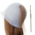 thumbnail image 1 of RUseeN Hair Coloring Highlighting Cap Reusable Silicone Highlight Cap Pull Through Caps for Hair Coloring Frosting Cap with Hook Hair Dye Cap with Holes Hair Salon Tools, 1 of 7