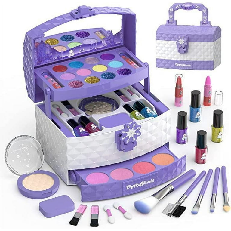 Kids Makeup Kit for Girl Toys, 47PCS Teensymic Toys for Girls Real