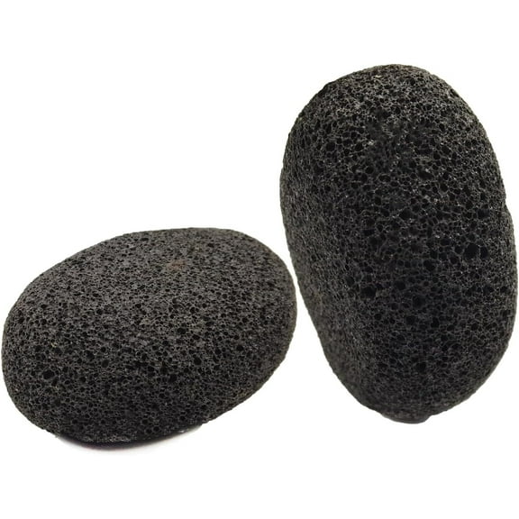 RUseeN Natural Volcanic Pumice Stone for Feet Pumice Cleaning Stone for Sole of The Foot, Edges of The Foot, Toe Seams Deep Clean, Foot Scrubber for Dead Skin Remover, Black