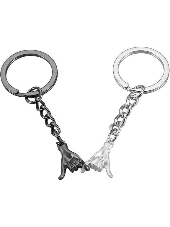 Pinky Promise Gift Matching Couple Gifts Valentines Day Gifts for Him Her Boyfriend Girlfriend Best Friend Matching Keychains for Couples Wife Husband One Year Anniversary Christmas Gifts