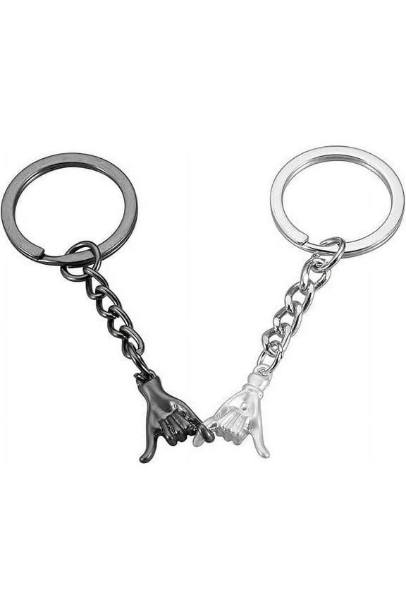 Pinky Promise Gift Matching Couple Gifts Valentines Day Gifts for Him Her Boyfriend Girlfriend Best Friend Matching Keychains for Couples Wife Husband One Year Anniversary Christmas Gifts