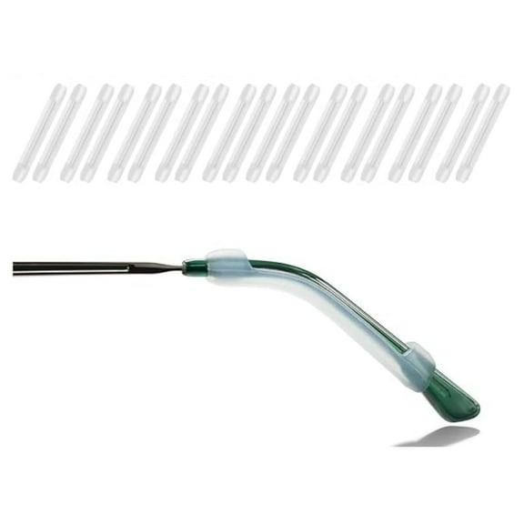 RUseeN Soft Silicone Eyeglasses Temple Tips Sleeve Retainer,Anti-Slip Elastic Comfort Glasses Retainers For Spectacle Sunglasses Reading Glasses Eyewear,Glasses Grips,Glasses anti slip,10 pairs