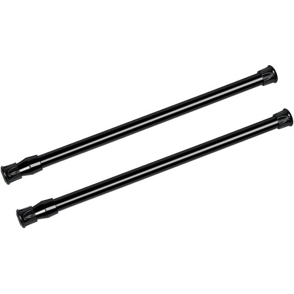 RUseeN Spring Tension Rods 16-28 Inches Spring Load Adjustable Expandable Heavy Duty Steel Small Short Tension Curtain Rod For Windows, Kitchen, Doorway, Bathroom, Cupboard Bars, 2PCS