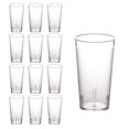thumbnail image 1 of RUseeN Unbreakable Plastic Drinking Glasses [Set of 12] Shatterproof Drinking Cups, Reusable Drinking Tumblers, Plastic Glass Cup, Drinking Cup, Dishwasher Safe (16 Ounces), 1 of 7