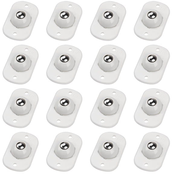RUseeN White Self Adhesive Caster Wheels, 360° Swivel Mini Universal Wheel Roller Casters, Appliance Rollers for Kitchen Appliances, Sticky Pulley for Trash Can, Storage Box, Appliance Slider