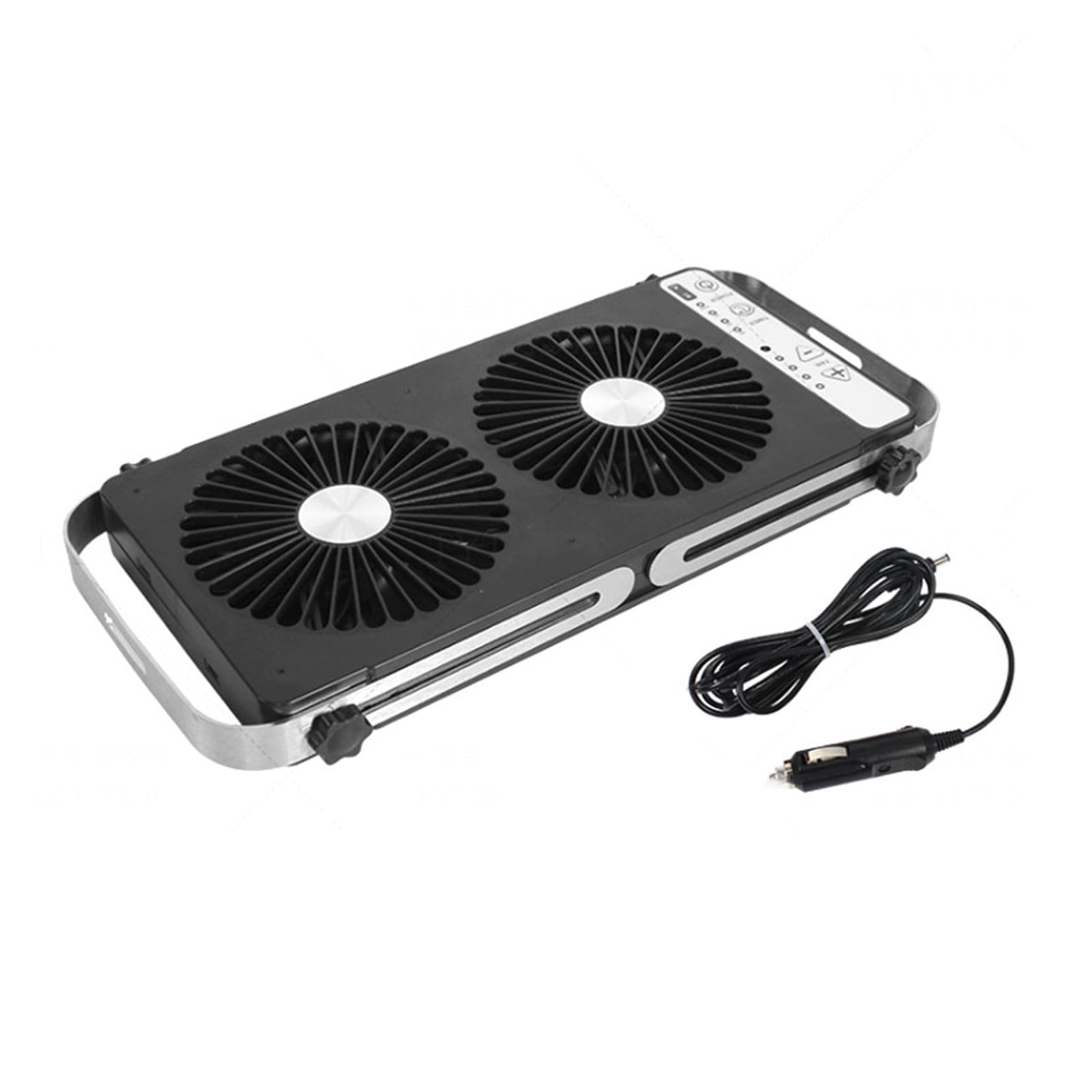 RV 12V Movable Portable Silent Car Window Fan Ventilation With Double ...