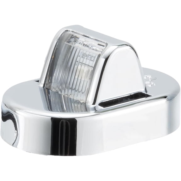 RV 2 Pack 12V Mini LED Fender Lights | Amber & Red | 20 AWG Wiring | Chrome Cover