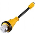 RV Adapter Cord Extension, 15 Amp Male to 50 Amp Female Lock Cord