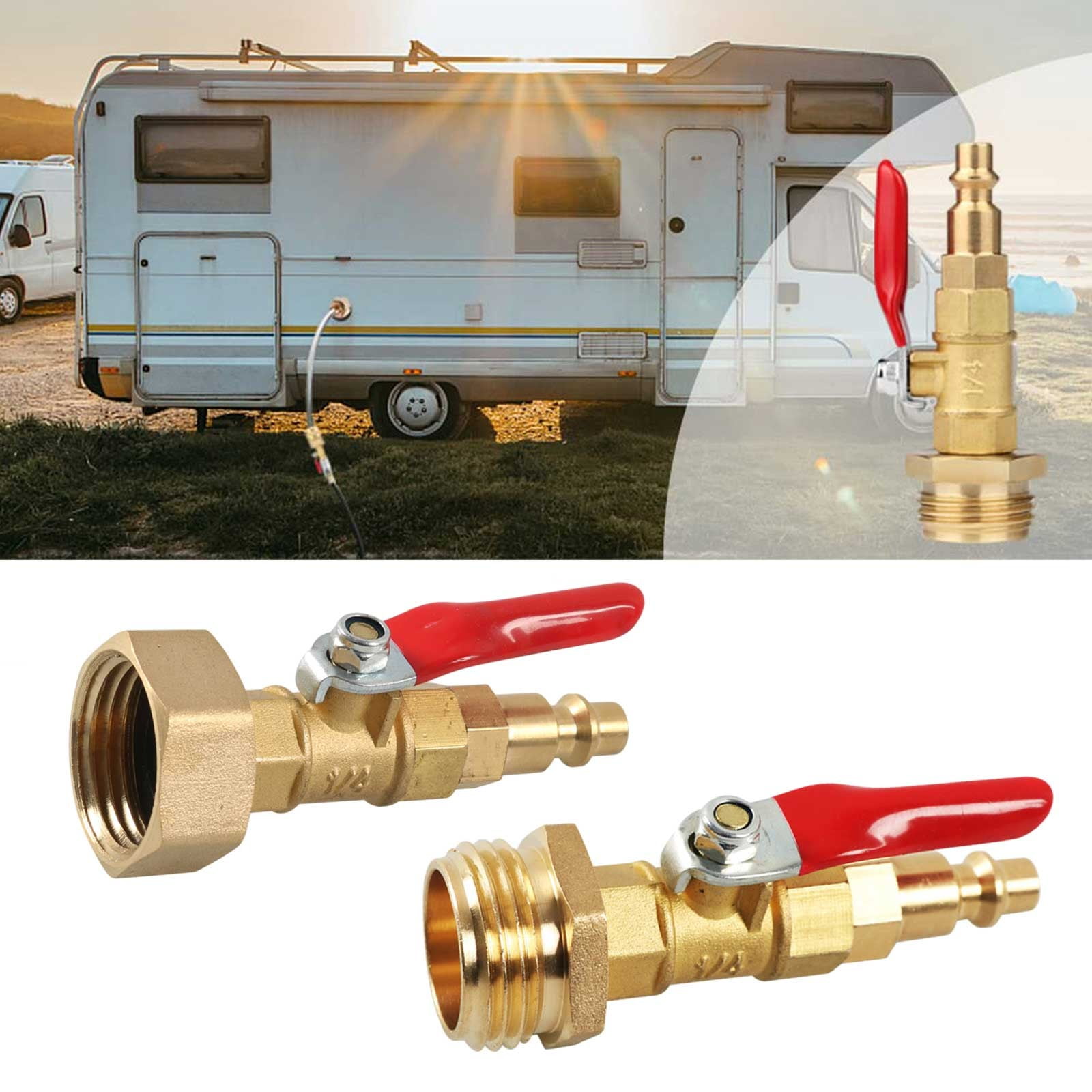 RV Adapter Kit Set For Winterizing RV Trailer Internal External Tools