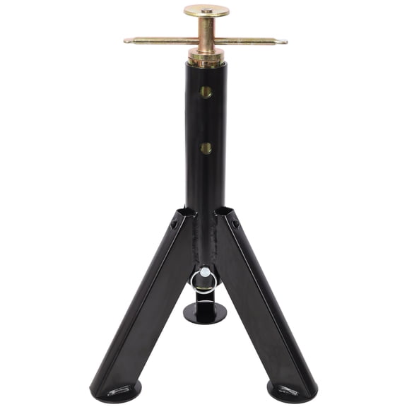 RV Adjustable Telescoping Stabilizer Jack Stands 2 Pack, 16-31 Inch Height, 6000 lb Capacity Steel Leveling Jacks for Travel Trailer Camper, Black