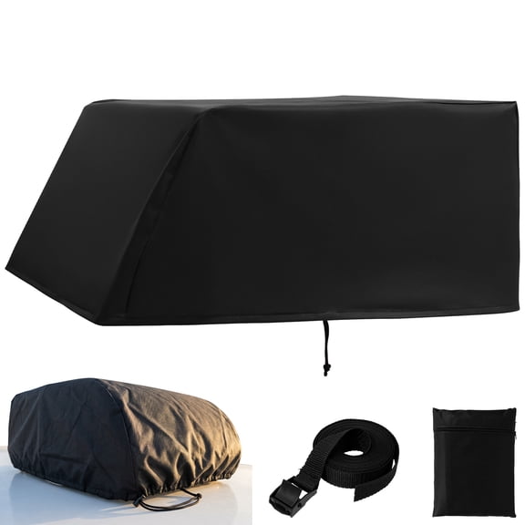 RV Air Conditioner Cover, 600D Heavy Duty Oxford Cloth RV Roof AC Cover, Fits up to 32"x29"x15" Waterproof & UV Resistant Protective Cover for Travel Trailer Motorhome and 5th Wheel