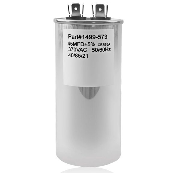 RV Air Conditioner Run Capacitor 45 MFD 370V AC 40/85/21 50/60Hz 1 Pack