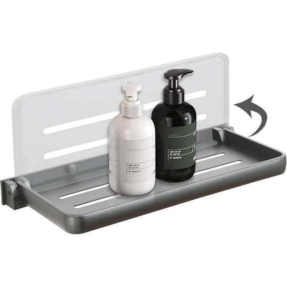 RV Aluminum Foldabling Shelf-Hidden,Small Folding Wall Shelves for Bathroom,VR,Campers,Kitchen.90°Folding Shelves for Room Wall,Waterproof and Space-Saving Foldable Shelf for Bathroom