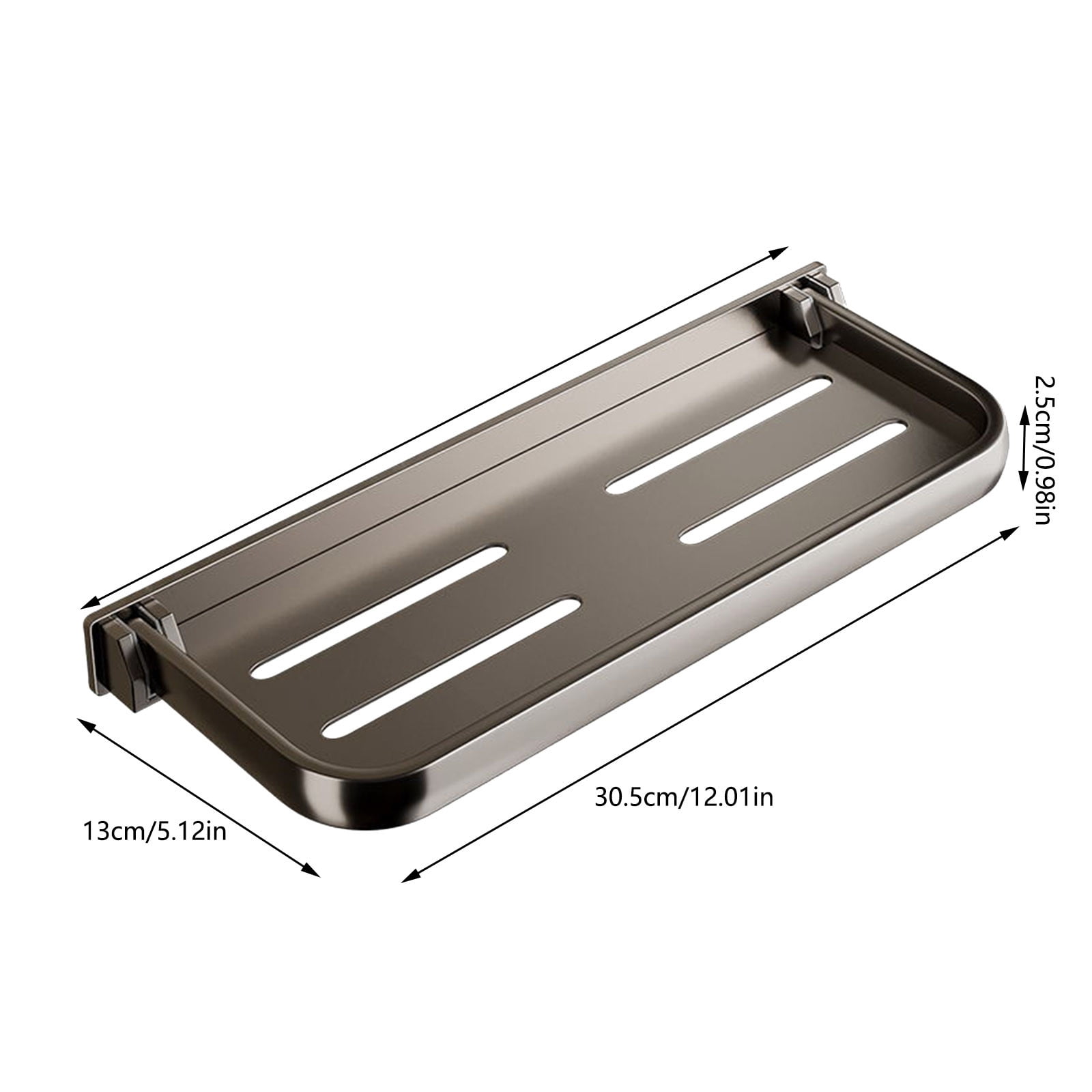 RV Aluminum Wall Mounted Floating Shelf Fold Down Wall Shelf RV Drop