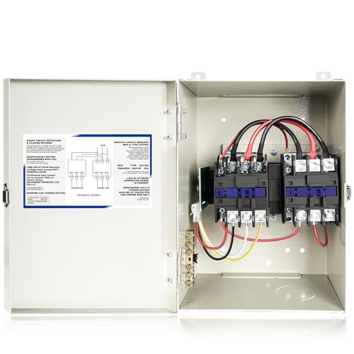 RV Automatic Transfer Switch 50 Amp, 70A Neutral 120/240 VAC Home ...