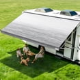 thumbnail image 1 of RV Awning Fabric Replacement 18FT – Camper Awning Replacement, 19.5oz Heavy-Duty Heat-Sealed Vinyl, UV & Weather Resistant, Sunproof, Universal Awning for RVs, Motorhomes, Campers, 1 of 10