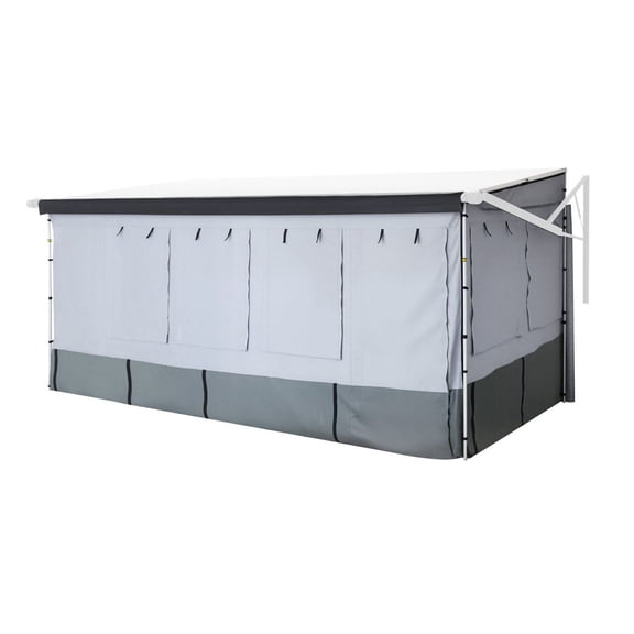 RV Awning Sun Shade Room 18-19 ft - Enclosure Tent with Door & Mesh Windows