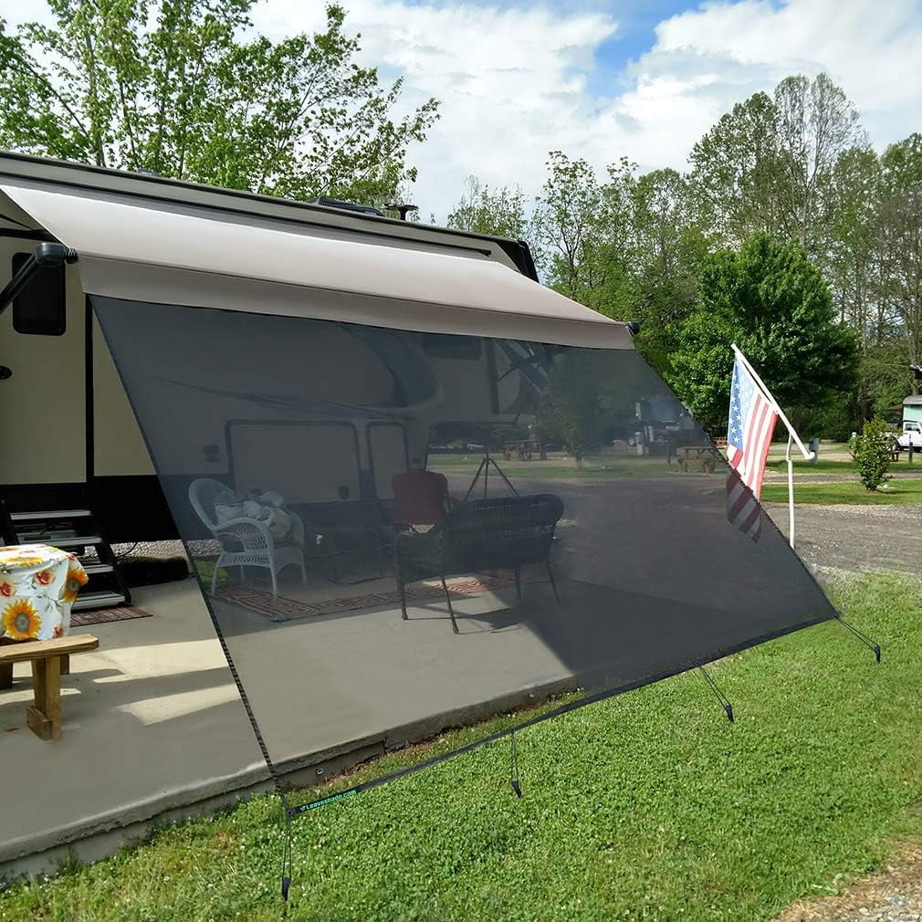 RV Awning SunShade Screen Mesh Sun shade Block Patio Front Sun Light