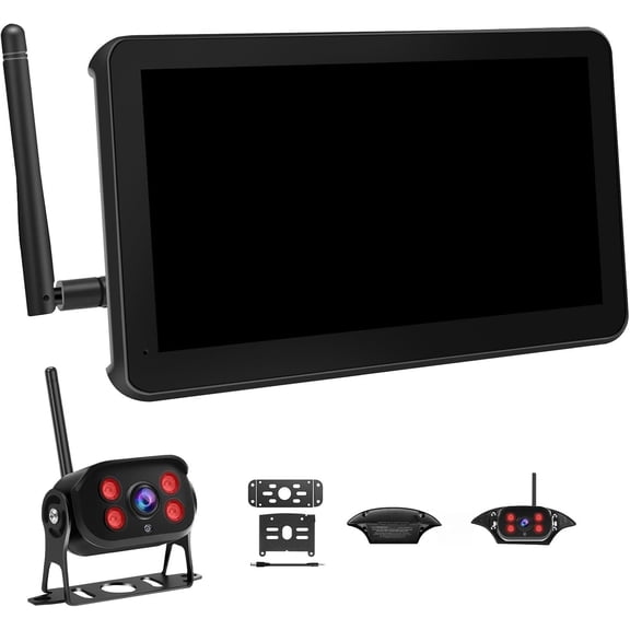 RV Backup Camera with 7" Touch Screen , Compatible with Furrion Pre-Wired, 1080P Digital Rear View Cam System for Trailer Camper, 4- Support, Night Vision