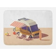 thumbnail image 1 of RV Bath Mat, Classic Station RV Camper Van with 2 Chairs and Surfing Board Recreational Vehicle, Plush Bathroom Decor Mat with Non Slip Backing, 29.5" X 17.5", Multicolor, by Ambesonne, 1 of 2