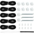 thumbnail image 1 of RV Blinds Repair Kit for Camper Window, Pleated RV Shade Repair Kit, Camper Blinds String Maintain for Day Night Pleated Window Shade-Black, 1 of 16