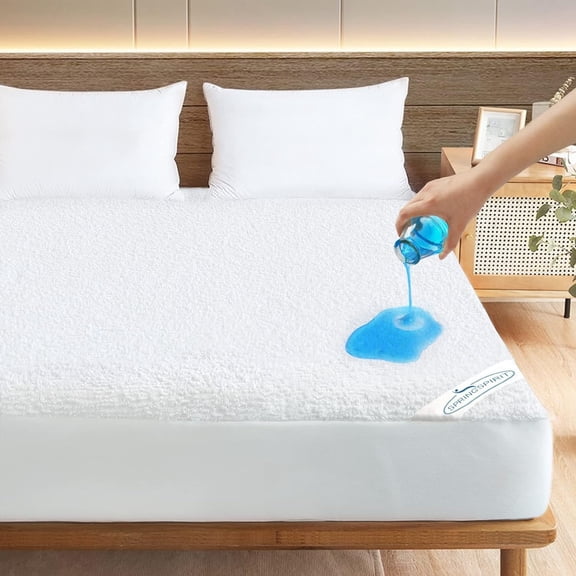 RV Bunk/Daybed/Cot Mattress Protector Cover 75x33 inch for Narrow Twin Camper Bed, 100% Waterproof & Absorbent and Noiseless Mattress Pad Protector, Machine Washable