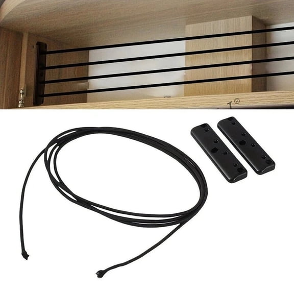 RV Cabinet Cargo Net Storage Rack System Black Elastic Mesh Organizer Anti Falling Fence for Camper Trunk Trailer Side Luggage Holder 220Cm