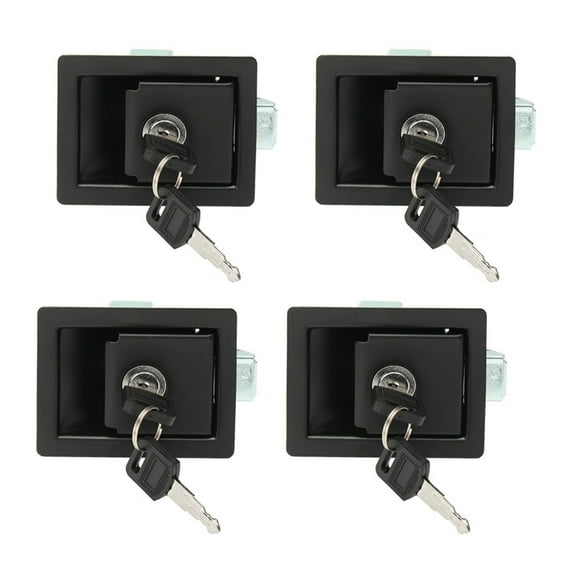 RV Camper Car Entry 4pcs Door Lock Handle Aluminum Alloy With Keys Security Kit Anti-theft Caravan Mechanical Door Locks ,Variety of Features