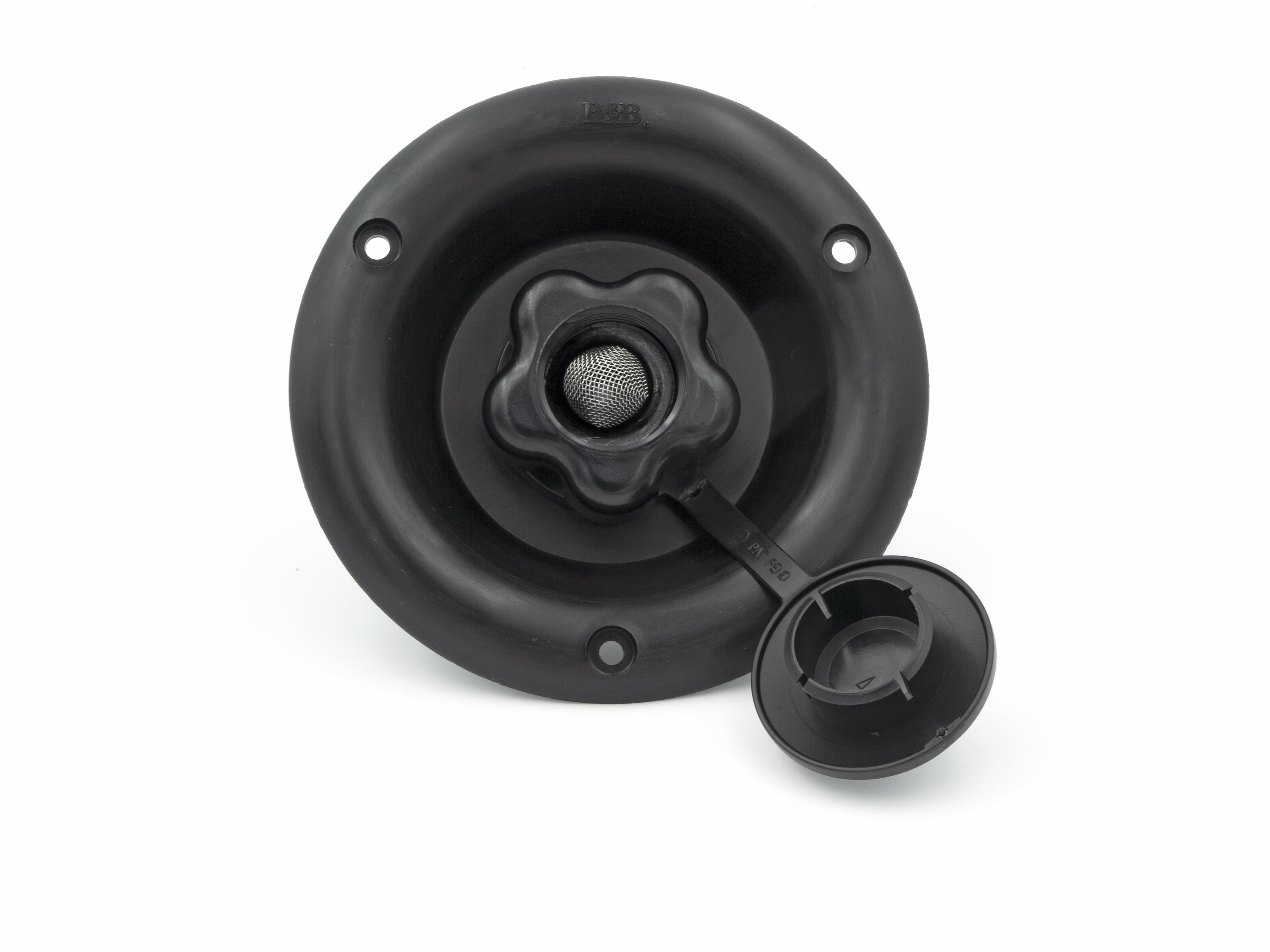 Water Inlet Fill RV Camper City Water Inlet Fill Dish With Plastic Check Valve Black PN ...