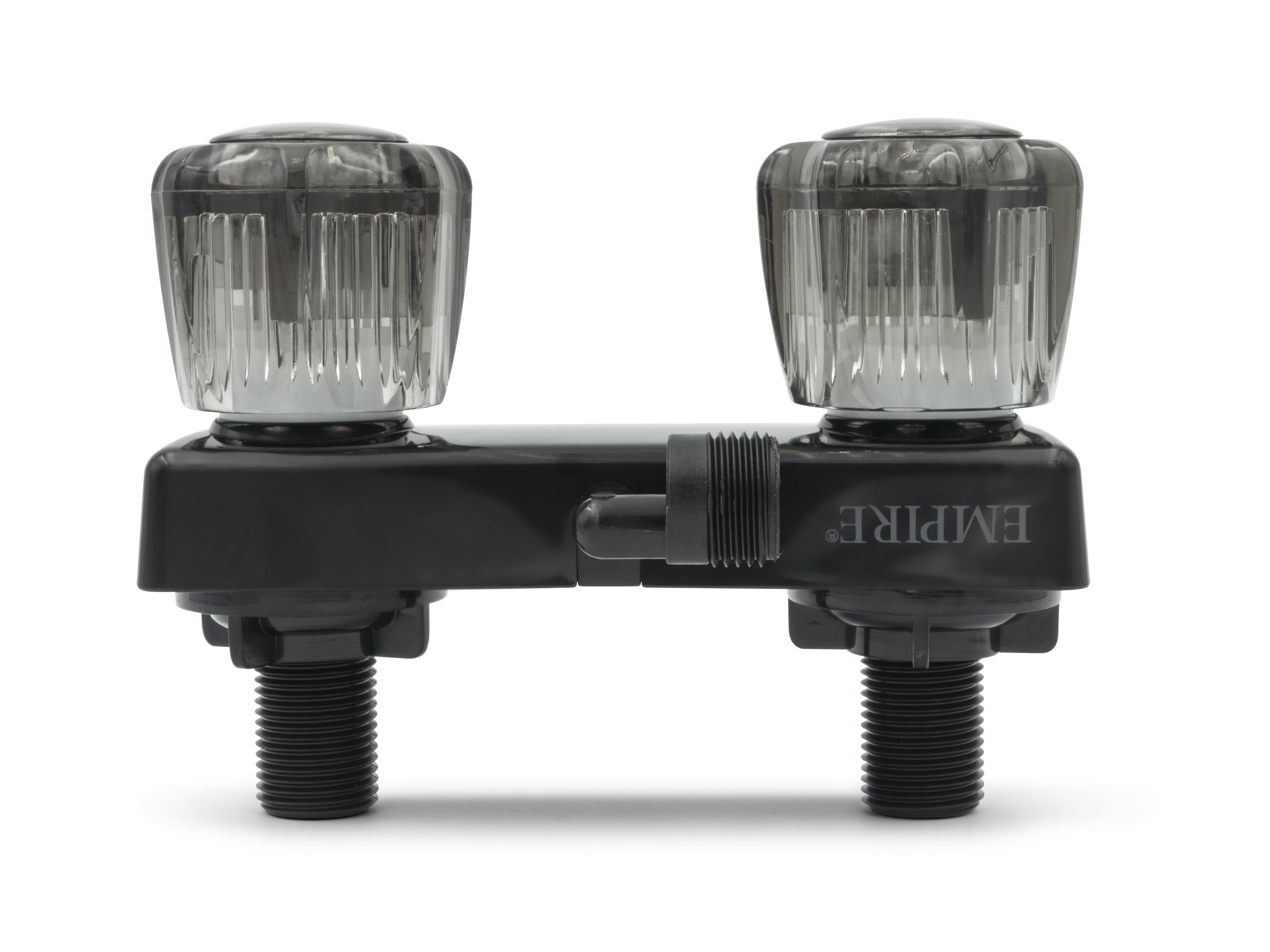 RV Camper Exterior Outdoor Shower Hot/Cold Water Mixer Knobs Black PN 94204