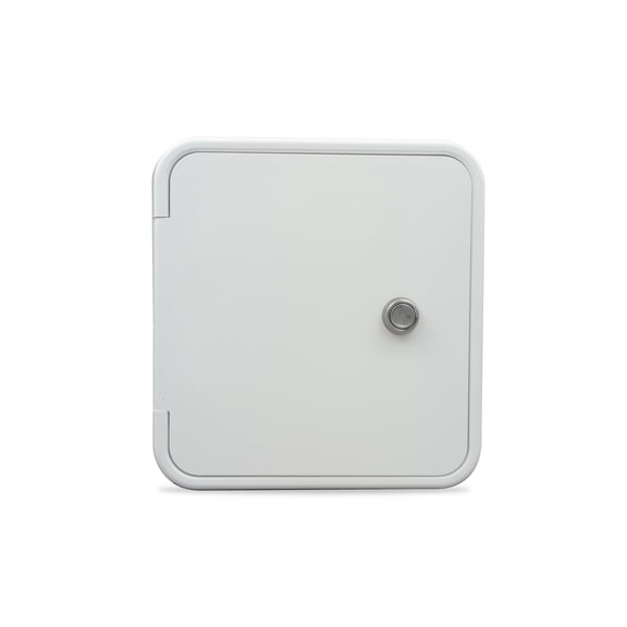 RV Camper Flush Mount Gas Fuel Hatch and Key Polar White PN 94305