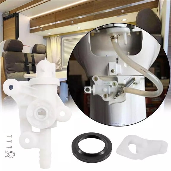 RV/Camper , For Thetford Style Lite Toilet Water Valve Replacement Pkg #34100