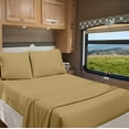 thumbnail image 1 of RV Camper King 72" X 80" | 700-TC Egyptian Cotton Sheet Set 6 inch Deep Pockets - Made for RV - Taupe Color, 1 of 7