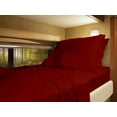 thumbnail image 1 of RV Camper King 72" X 80" Sheet Set 600 Thread-Count 100% Egyptian Cotton 15-Inch Deep Pockets - Made for RV - Burgundy Color, 1 of 7