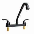 thumbnail image 1 of RV Camper Kitchen Sink Faucet, 8 Inch Centerset 2 Handles Design, High Arc 360° Swivel Spout, Compatible with 8in 2/3 Holes Sinks for Motorhomes, Travel Trailers & Mobile Kitchens, 1 of 10