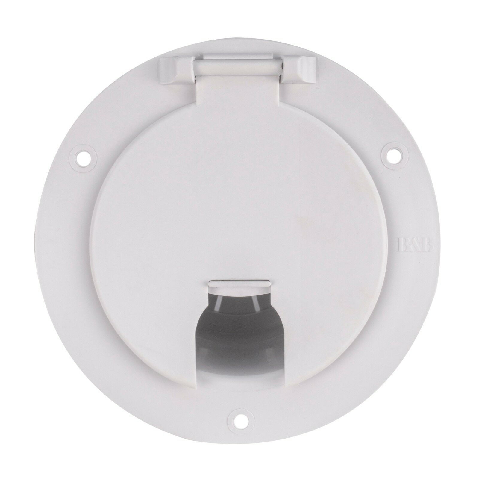 RV Camper Power Cord Hatch/ Cover White Sun Fade Protected